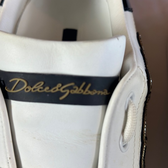 Dolce Gabbana King Logo \'White\' Gender: Men Size: 10.5